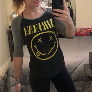 Baseball tee fit Nirvana shirt